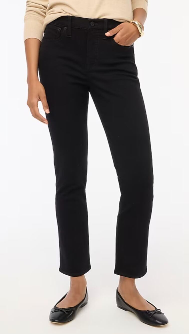 JCrew Factory | NWT | Essential straight jean in all-day stretch | Black | Sz 30